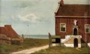 The Townhall Of Hindeloopen by Johannes Christiaan Karel Klinkenberg