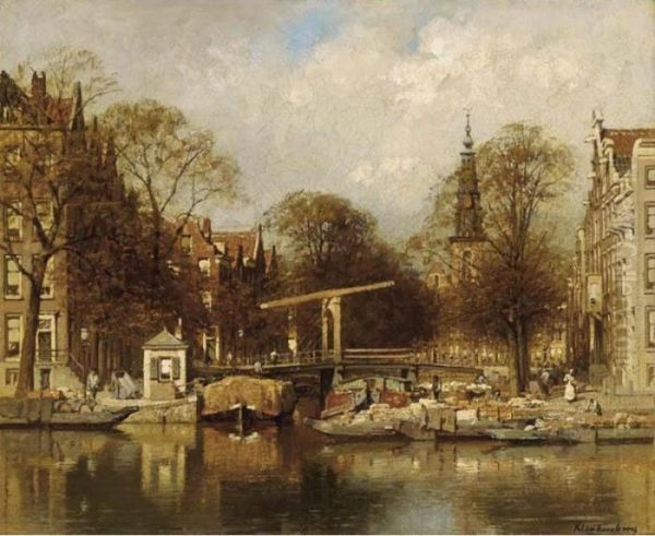 A View Of The Groenburgwal With The Zuiderkerk, Amsterdam - view 1