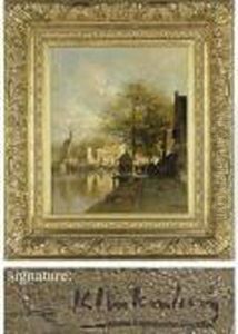 A View Of Hoorn With The Hoofdtoren by Johannes Christiaan Karel Klinkenberg