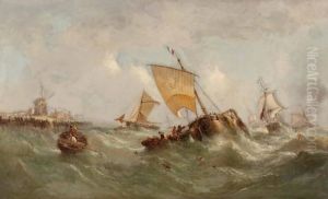 "kustenlandschaft Mit Segelbooten" by William Calcott Knell