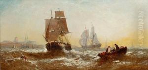 Evening, Mouth Of The Thames by William Calcott Knell