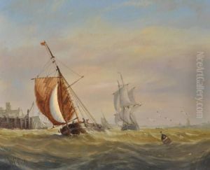 Fishing Fleet On Roughseas