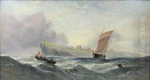 A Fresh Breeze Off Scarborough by William Calcott Knell