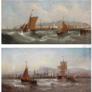 Off Scarborough; Off Dundee by William Calcott Knell