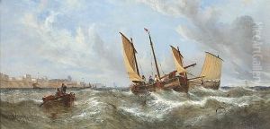 Fishing Boats Off Broadstairs