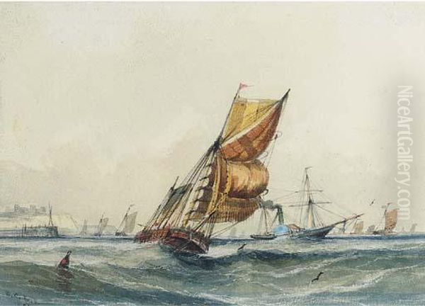 The Channel Packet Running Out Of Dover - view 1
