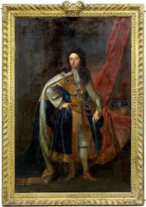 Full Length Portrait Of King William Iii In Ceremonial Robes by Sir Godfrey Kneller