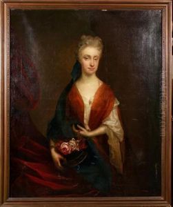 Portrait Of Lady Possibly Margaret Fothergill by Sir Godfrey Kneller