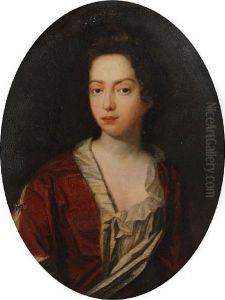 Portrait Of A Lady In Red by Sir Godfrey Kneller