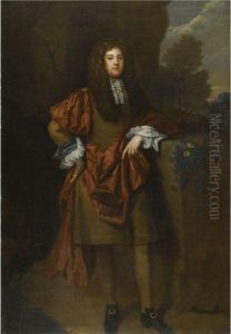 Portrait Of A Gentleman, Full Length by Sir Godfrey Kneller