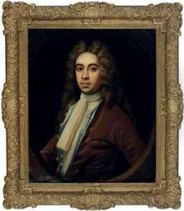 Portrait Of A Gentleman Wearing A Brown Coat