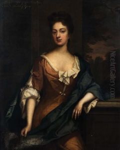 Ritratto Di Margaret Trevelyan,con Abito Rosso E Manto Azzurro Ritratto Di Margaret Trevelyan,con Abito Rosso E Manto Azzurro