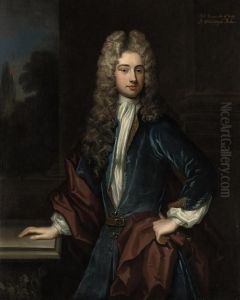 Portrait Of A Gentleman, Traditionally Identified As Thomas Verney by Sir Godfrey Kneller