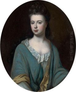 Portrait Of A Lady Traditionally Identified As Mary Barrel, Nee Upcott, Wife Of The Rev by Sir Godfrey Kneller