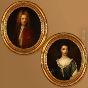 Portraits Of An Aristocratic Couple by Sir Godfrey Kneller