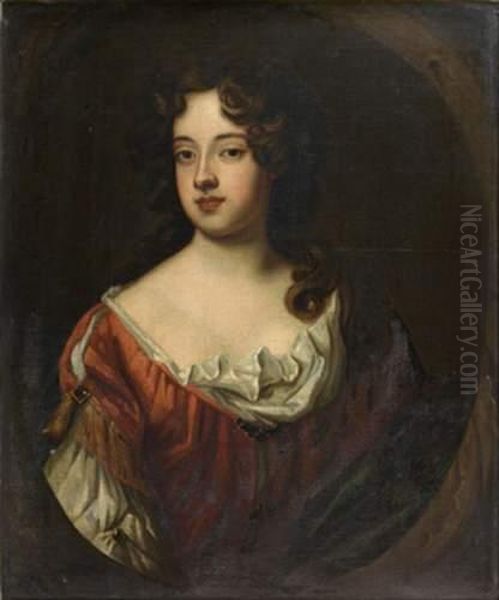 Portrait De Femme A La Robe Rouge - view 1