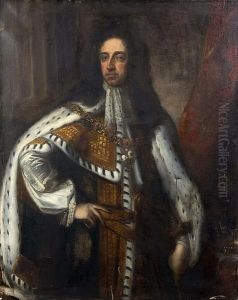 Portrait Of William Of Orange, Full Length,wearing Royal Robes