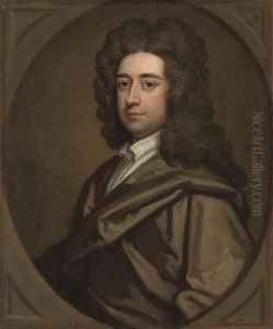 Portrait Of Thomas Pelham Of Lewes, Bust-length, In A Brown Robe, In A Feigned Oval