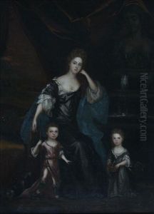 Group Portrait Ofmembers Of The Mostyn Family