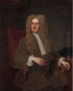 Portrait Of Sir Isaac Newton, Seated Three-quarter-length, In A Green Coat by Sir Godfrey Kneller
