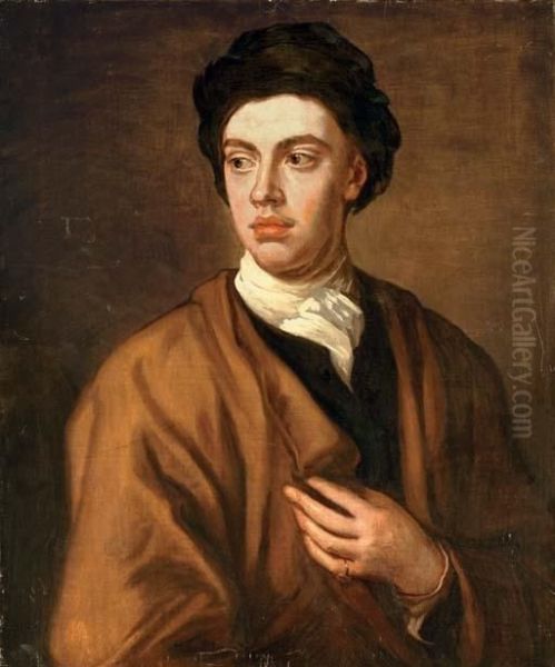 Portrait Of A Gentleman, Half-length, In A Brown Cape And Black Turban - view 1