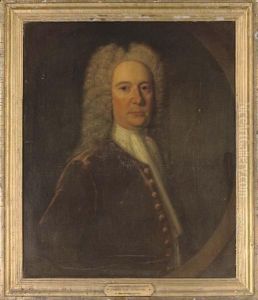 Portrait Of James Smyth Of
Aithernie (1681-1765), Quarter-length, In A White Shirt And Tie And
Brown Coat; And Portrait Of Margaret Carmichael Of Balmedie (d.1803),
Quarter Length, In A Green Dress With Lace Trim And A Pearl Necklace by Sir Godfrey Kneller