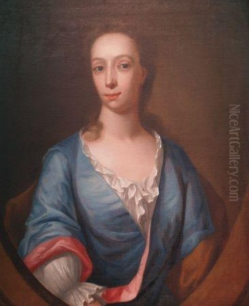 Lady In A Blue Gown - view 1