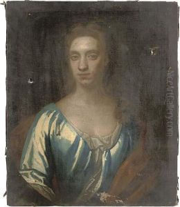 Portrait Of A Lady, Presumably
Of The Mostyn Family, Bust-length, In A Blue Dress With Orange Shawl thumbnail