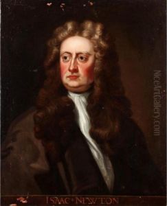 Portrait Of Sir Isaac Newton by Sir Godfrey Kneller