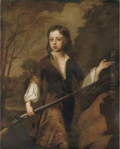 Portrait Of A Boy With A Shotgun by Sir Godfrey Kneller