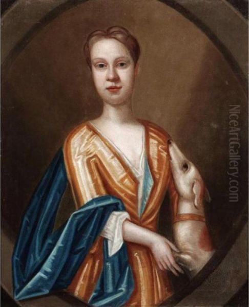 Portrait Of A Lady And Her Dog - view 1