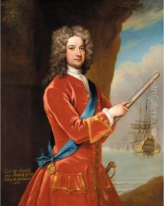 Portrait Of Admiral James Berkeley, 3rd Earl Of Berkeley (1680-1736) by Sir Godfrey Kneller