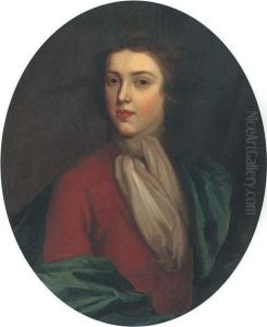 Portrait Of A Gentleman, Bust-length, In A Brown Coat And Bluewrap