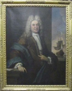 Portrait Of A Gentleman With Ship In Background