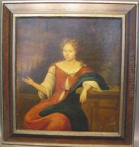 Portrait Of A Woman Seated In A Landscape Portrait Of A Woman Seated In A Landscape