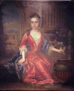 Portrait Of A Young Woman In A Garden Portrait Of A Young Woman In A Garden