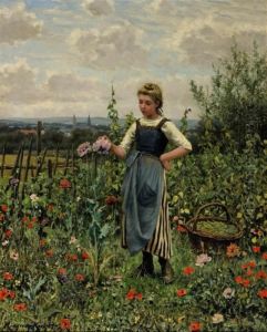 A Pause From The Day's Chores by Daniel Ridgway Knight