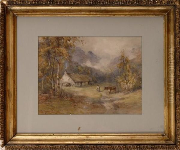 Pastoral Scene With Cottage And Figures - view 1