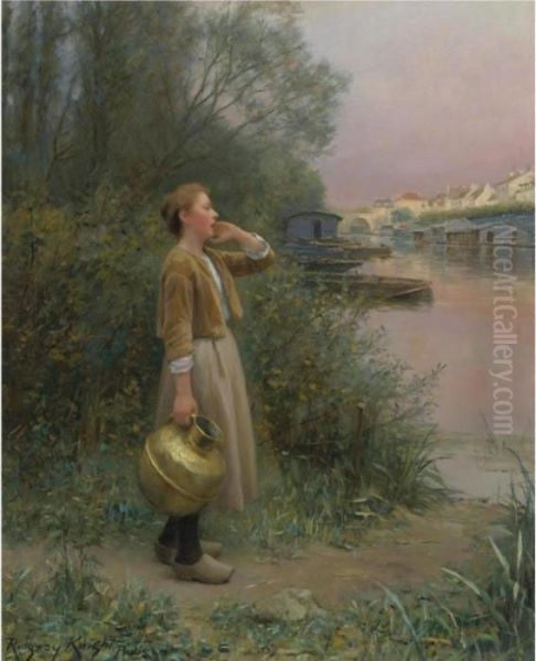 Girl With Water Jug - view 1