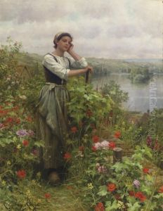 A Pensive Moment by Daniel Ridgway Knight