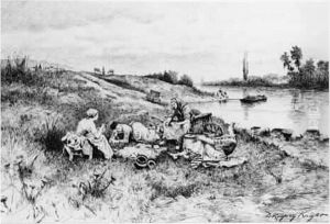 Dejeuner Au Bord D'une Riviere.
Dessin A La Plume Et Encre De Chine, Signe En Bas A Droite. 32 X 47 Cm Dejeuner Au Bord D'une Riviere.
Dessin A La Plume Et Encre De Chine, Signe En Bas A Droite. 32 X 47 Cm