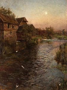 Mill In Moonlight by Louis Aston Knight