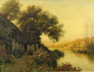 Diane's Cottage At Beaumont-le-roger by Louis Aston Knight
