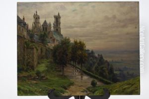 Environ Des Lyons, Landscape by Louis Aston Knight