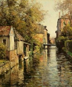 On The Canal by Louis Aston Knight