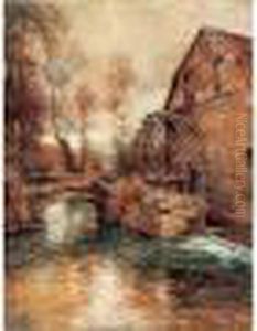 < Le Vieux Moulin A Fontaine Jouy >. by Louis Aston Knight