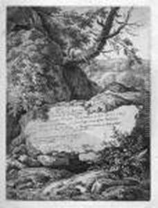 Dedicationsblatt - Verschiedene Landschaften Und by Ferdinand Kobell