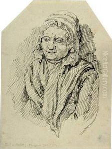 Dame Mit Haube (mutter Von Wilhelm Von Kobell).