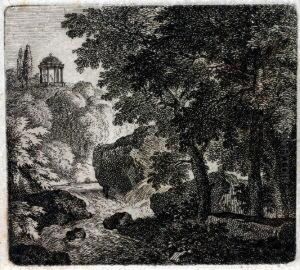Der Runde Tempel Mit Sechssaulen