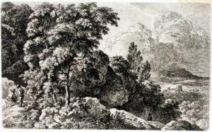Der Steig In Den Felsen by Ferdinand Kobell